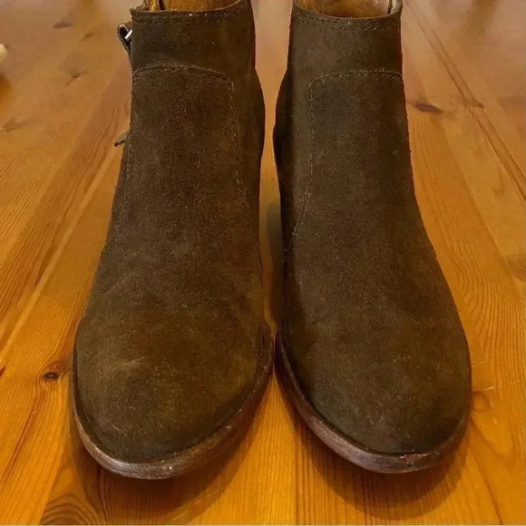 Madewell Leather Ankle Boots Brenner Brown Suede Classic - Picture 5 of 15
